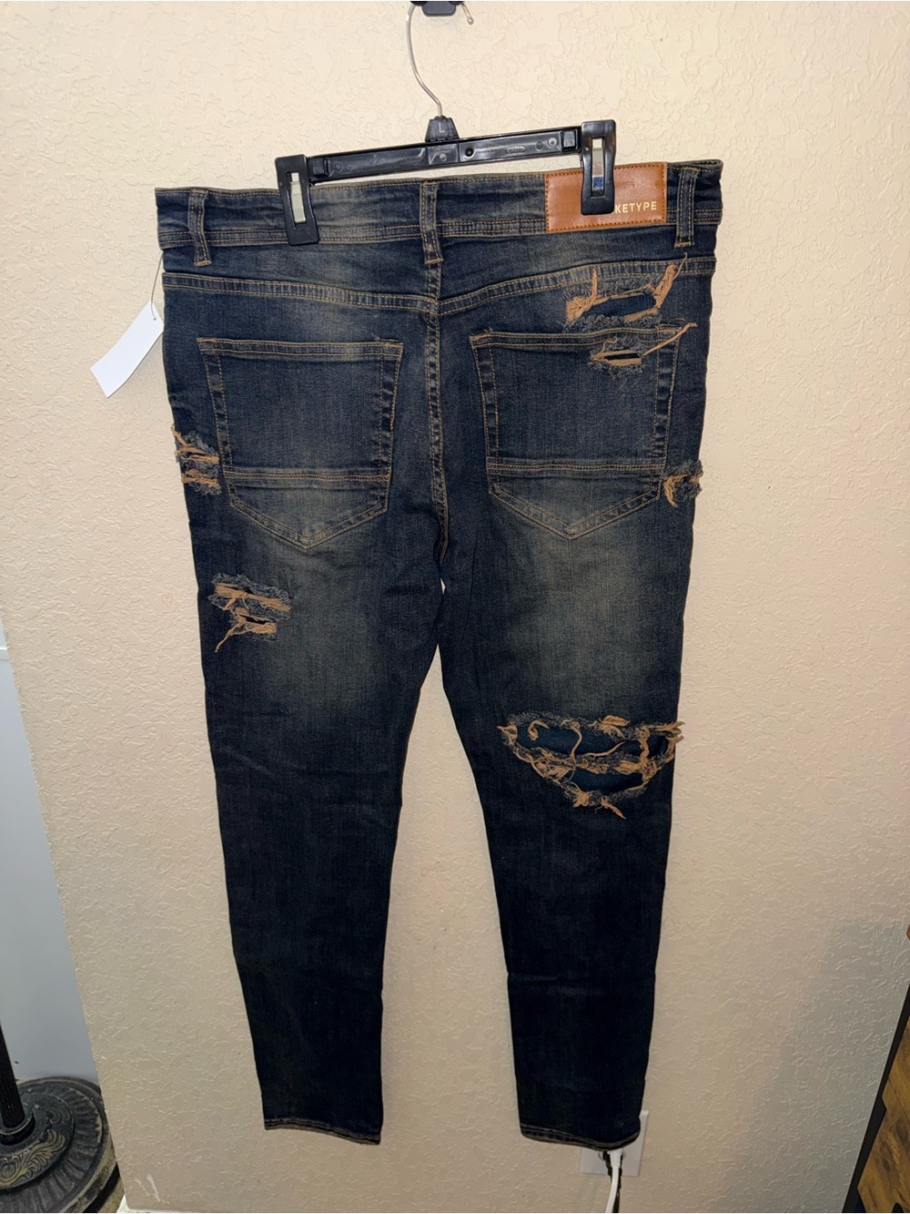 Men’s Arketype skinny distressed denim jeans - Picture 4 of 5